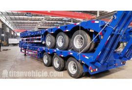 3 Axle 90T Lowbed Semi Trailer will be sent to Madagascar