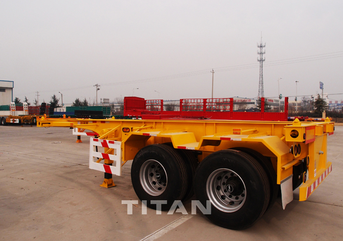 2 axle 20 foot container trailer