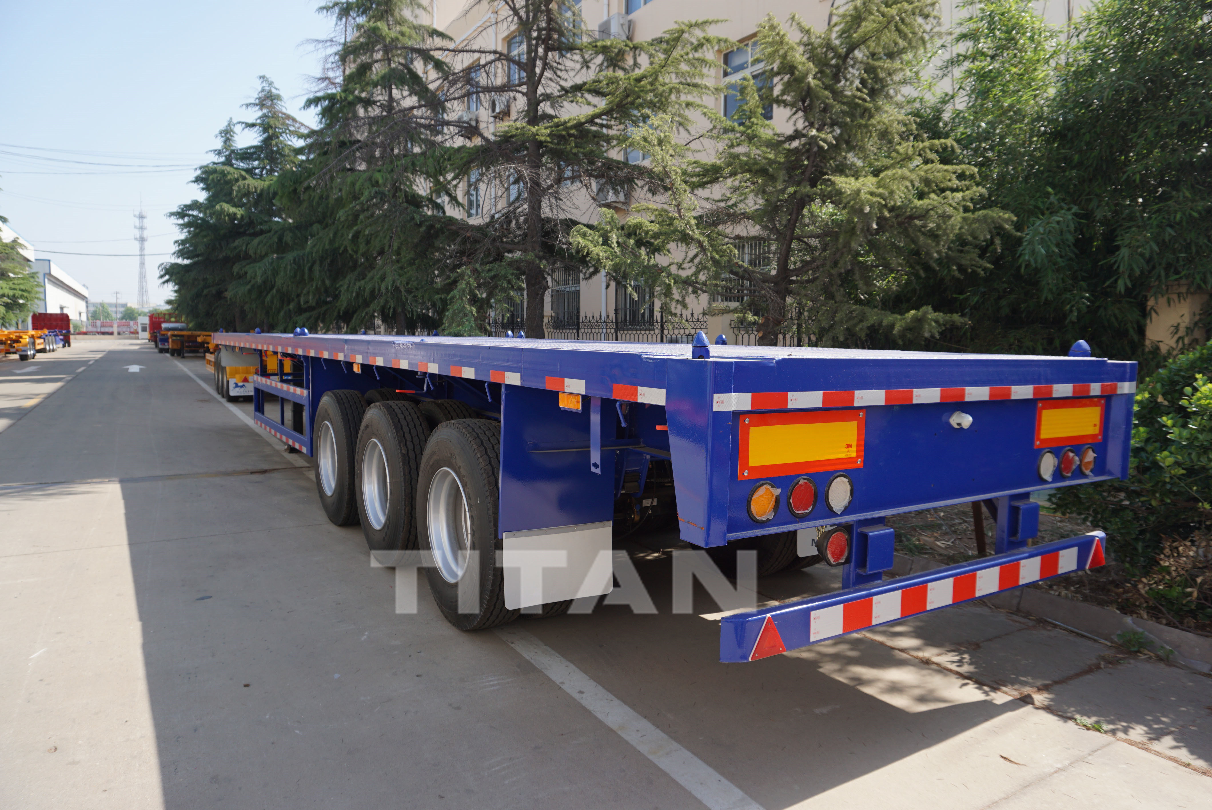 40ft 60 tons flat bed semi trailer