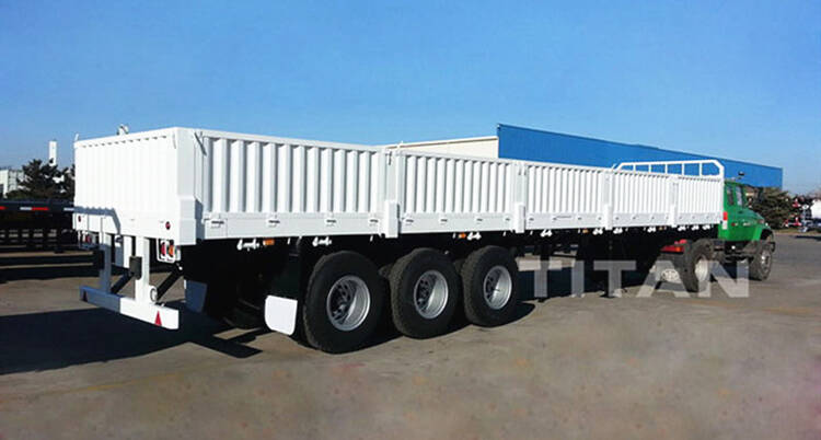 3 Axle side wall semi trailer