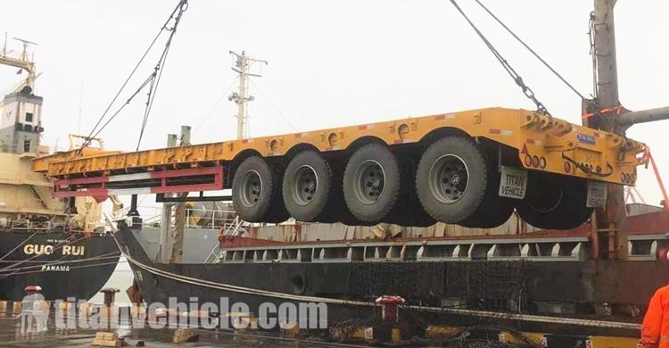 80 Ton Lowbed Semi Trailer for Sale In Chile Valparaíso