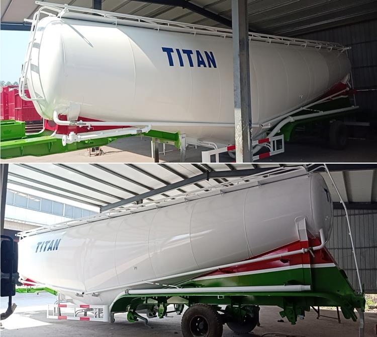 Factory Show of 5 Axle Bulk Cement Tanker Trailer