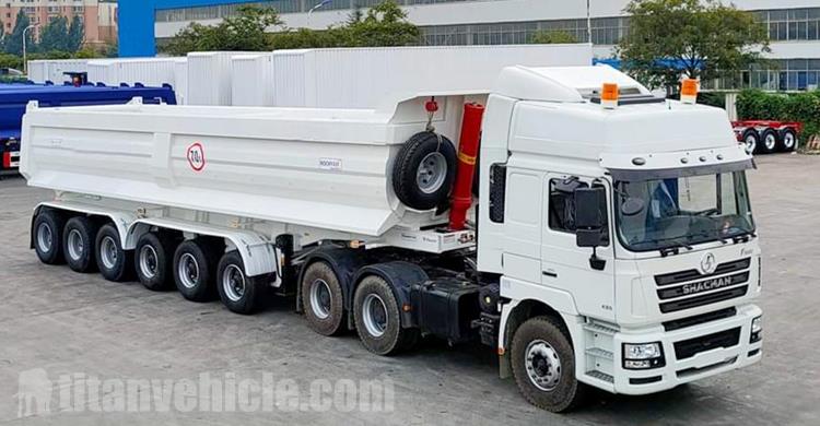 6 Axle 80 Ton Dump Trailer for Sale In Guyana