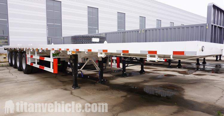 20/40Ft Flat Bed Semi Trailer for Sale Manufacturer