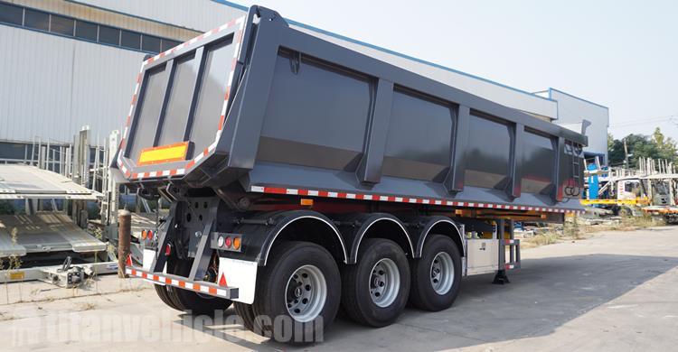 35 Cubic Semi Tipper Trailer for Sale In Cote d'Ivoire