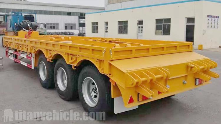 Hydraulic Winch Tri Axle Low Bed Trailer for Sale In Sierra Leone