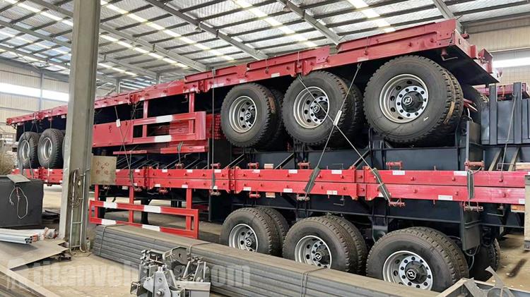 Tri Axle Flatbed Trailer for Sale In Cayman Islands