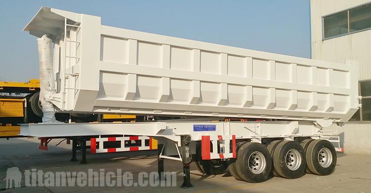 Tri Axle 33CBM Semi Tipper Trailer for Sale In Uganda