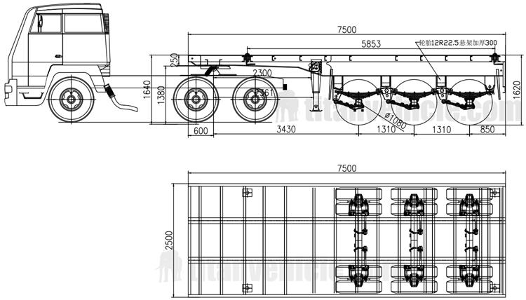 20 ft Flatbed Semi Trailer for Sale In Philippines