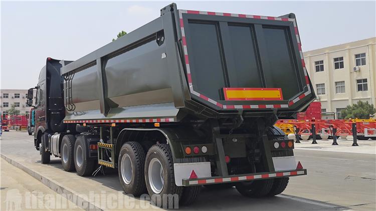 2 Axle 30CBM Semi Tipper Trailer for Sale In Burkina Faso