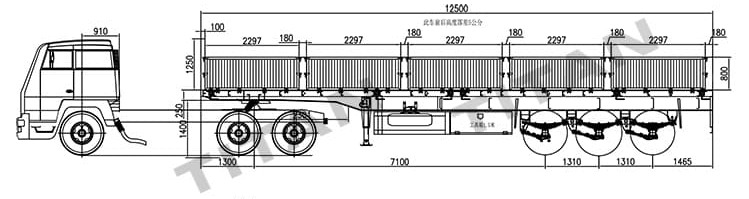 50 Ton Tri Axle Side Board Trailer for Sale in Philippines