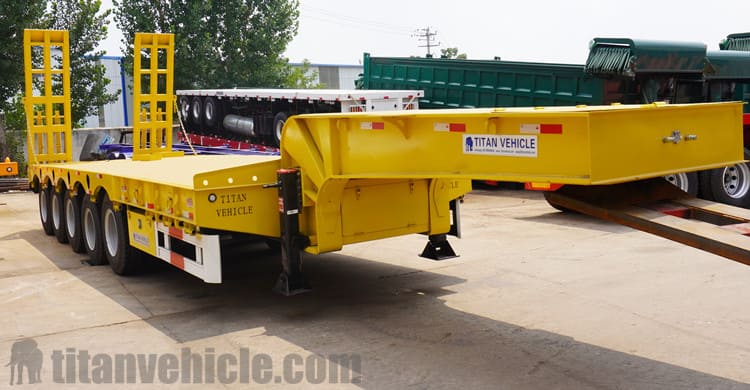 5 Axle 100 Tons Low bed Trailer for Sale