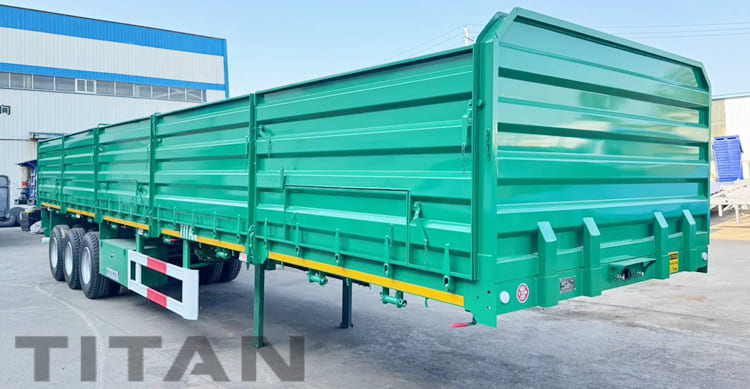 3 Axle 40 Ft Side Wall Semi Truck Trailer for Sale in Zambia