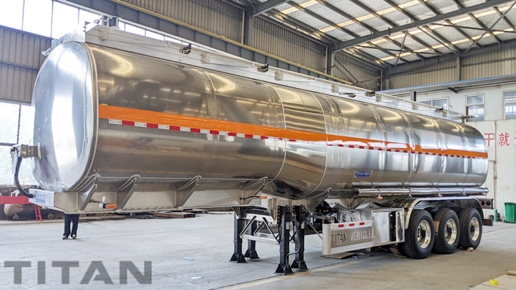 45000 Liters Aluminum Fuel Tanker Trailer for Sale in Costa Rica