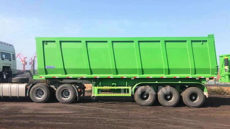 3 Axle 100 Ton Tipper Semi Trailer ready for shipment