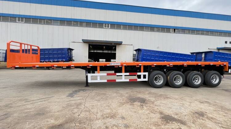 Details of 4 Axle 48 Ft Flatbed Trailer for Sale Near Me Price in Tanzania