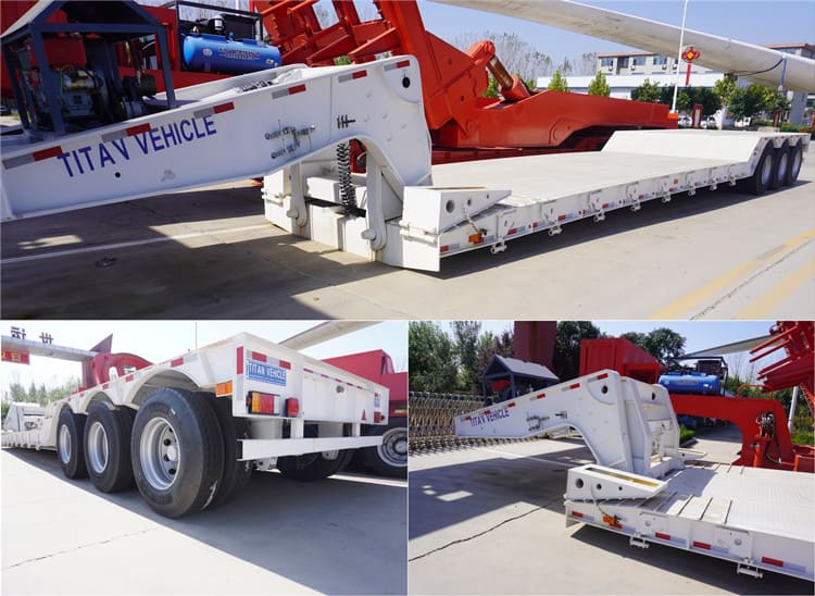 3 Axle 60 Tons Detachable Gooseneck Trailers