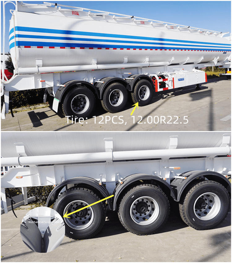 3 Axle 45000 Liters Fuel Tanker Semi Trailer for Sale in Togo 